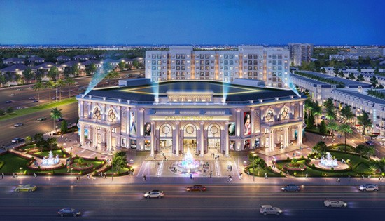 Phối cảnh trung tâm thương mại – hội nghị Century Palace 1,2 ha - điểm đến mua sắm và vui chơi giải trí sầm uất tại Century City.