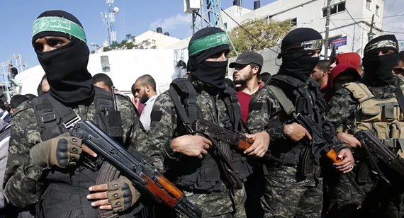 Các chiến binh Hamas. © AFP 2021 / SAID KHATIB