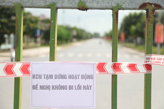 Bắc Giang đang phải dừng hoạt động 4 khu công nghiệp để khoanh vùng dập dịch Covid-19. Ảnh: TP