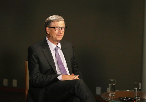 Bill Gates được coi là tiếng nói hàng đầu trong việc khắc phục những tai ương của nhân loại. Ảnh: Bloomberg.
