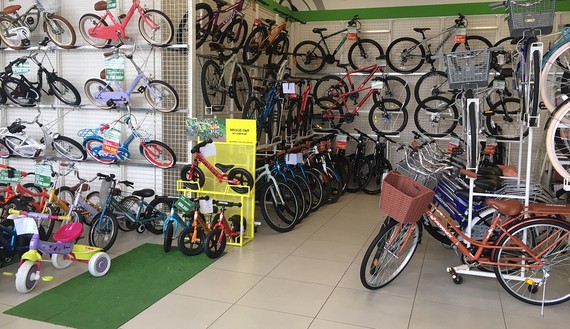 Một góc trong cửa hàng bán xe đạp của Aeon. Ảnh: Aeon Việt Nam.