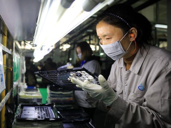 China is facing an exodus of electronics production. STR/AFP/Getty Images