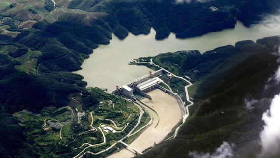 The Jinghong hydropower station in southwest China's Yunnan province is seen here in 2013.   © AP