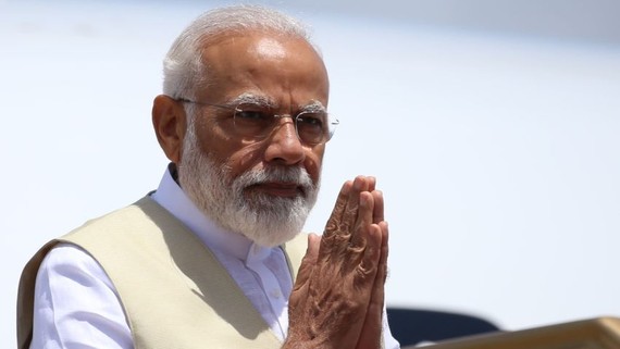 Narendra Modi visits Sri Lanka in June 2019: if connectivity initiatives have to succeed, "we must also build bridges of trust," said Modi.   © NurPhoto/Getty Images