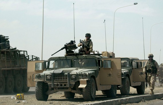 Binh sĩ Mỹ được triển khai tại khu vực al-Taji, Iraq. Ảnh: AFP/ TTXVN