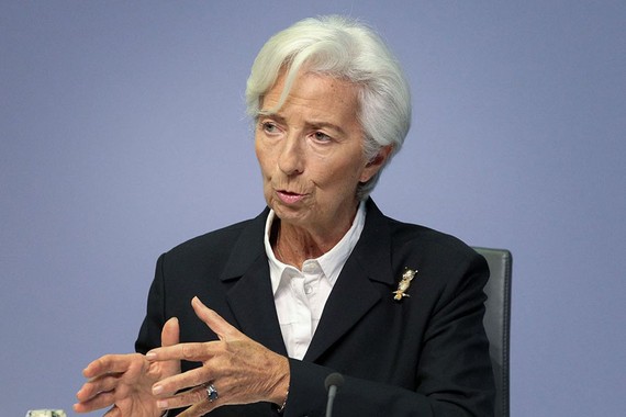 Christine Lagarde, president of the European Central Bank, said the eurozone is experiencing an unprecedented contraction. PHOTO: DANIEL ROLAND/AGENCE FRANCE-PRESSE/GETTY IMAGES