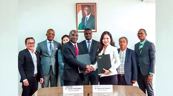 Representatives of T&T Group and the Ivory Coast Cashew Exporters Union signed a contract to purchase 150,000 tons of raw cashew nuts.