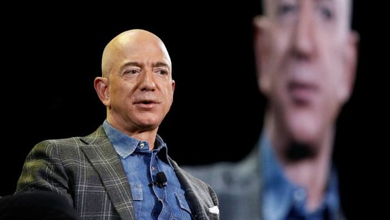 Jeff Bezos, who founded Amazon in 1994, wrote in a letter to staff: ‘I’ve never had more energy, and this isn’t about retiring’ © AP