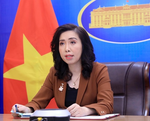 Spokesperson for the foreign ministry of Việt Nam during Thursday's press briefing in Hà Nội. — VNA/VNS Photo Lâm Khánh