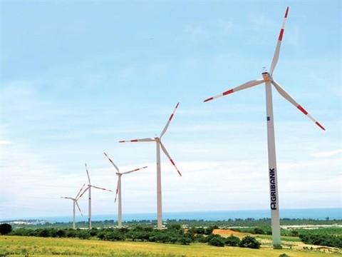 A renewable energy project in the southern province of Binh Thuan. Viet Nam has set a target that renewable electricity will account for 45 per cent of the national power generation capacity by 2030. — Photo nangluongsachvietnam.vn