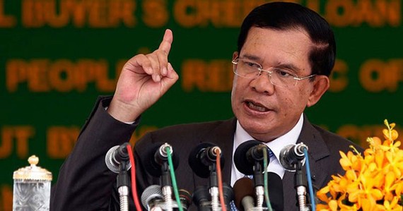Thủ tướng Campuchia Hun Sen (Ảnh: cambodiadaily.com)