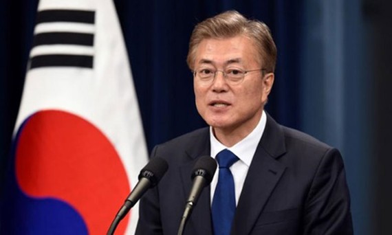 Tổng thống Hàn Quốc Moon Jae-In. Ảnh: Reuters