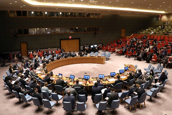 Phiên họp của Hội đồng Bảo an Liên hợp quốc. Ảnh: Reuters