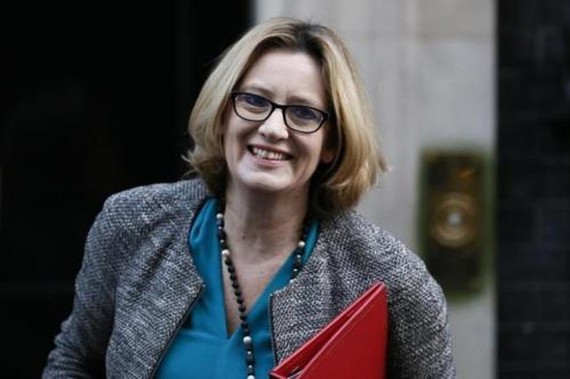 Bà Amber Rudd, Bộ trưởng Nội vụ Anh. (Ảnh: Reuters)