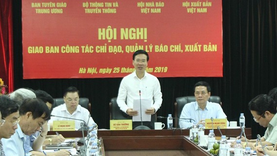 Đồng chí Võ Văn Thưởng phát biểu chỉ đạo. Ảnh: Tuyengiao.vn