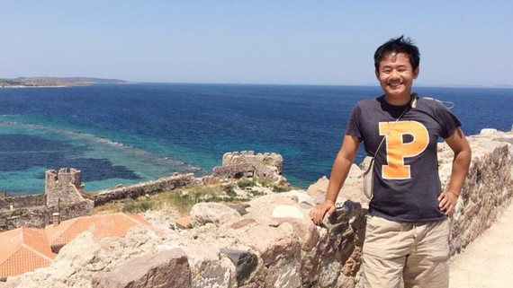 Xiyue Wang bị bắt ở Iran vào tháng 8-2016. Ảnh do gia đình Wang công bố qua Đại học Princeton ở New Jersey, Mỹ. 