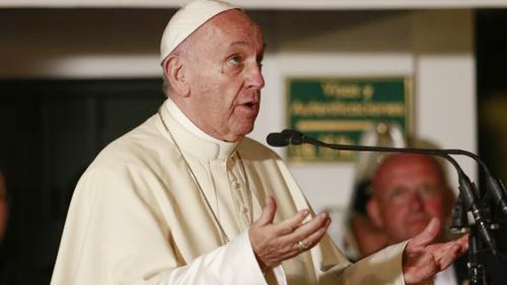 Giáo hoàng Francis phát biểu tại Bogota, Colombia ngày 9-9. Ảnh: TTXVN