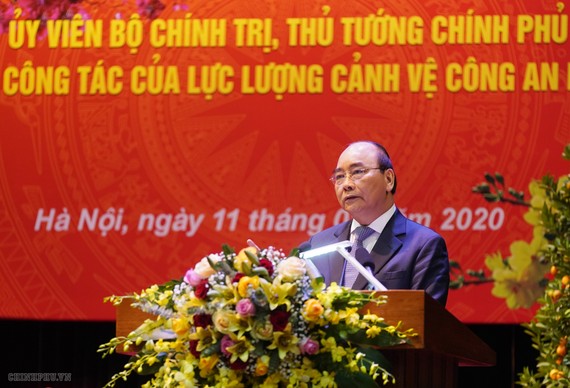 Thủ tướng Nguyễn Xuân Phúc phát biểu tại buổi làm việc. Ảnh: VGP