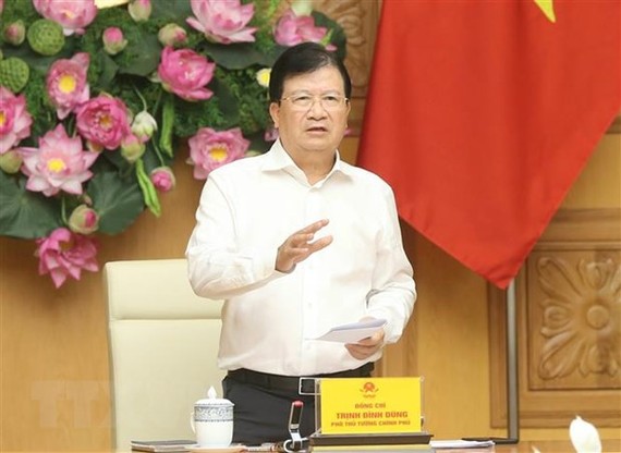 Phó Thủ tướng Trịnh Đình Dũng phát biểu. Ảnh: Doãn Tấn/TTXVN