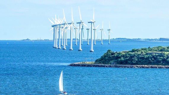 Một công trình điện gió ngoài khơi Scotland