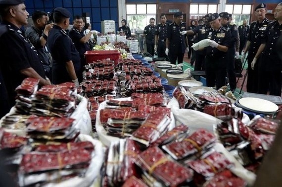 alaysian police seize large amount of drug (Source: thestar.com.my)