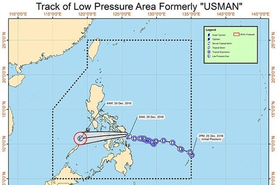 Track of low pressure area formerly called Usman (Photo: philstar.com)