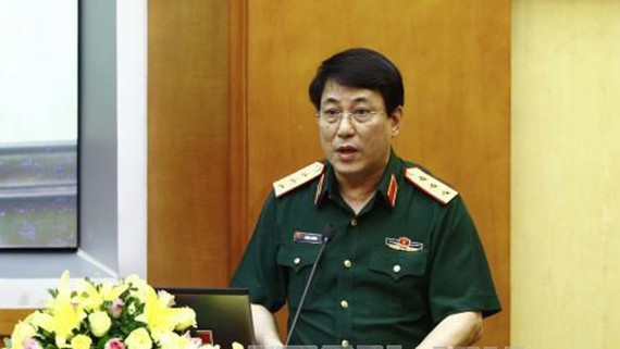 Thượng tướng Lương Cường phát biểu tại hội nghị. Ảnh: TTXVN 
