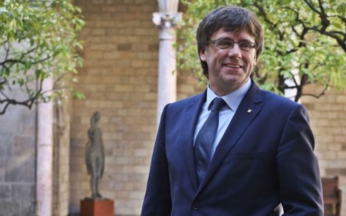 Cựu Thủ hiến vùng Catalonia Carles Puigdemont. Ảnh: Catalangovernment