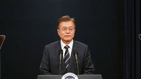 Tổng thống Hàn Quốc Moon Jae-in. Ảnh: REUTERS