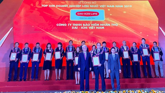 Dai-ichi Life Việt Nam xếp hạng 106 trong VNR500 năm 2019