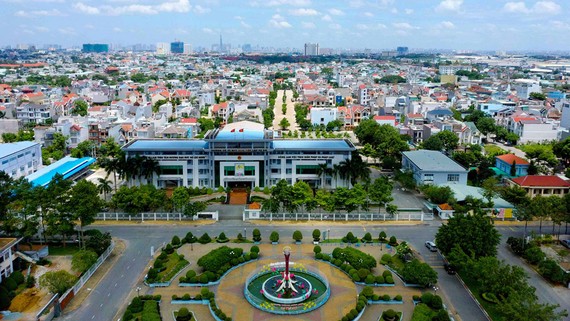 TP Thuận An có tốc độ phát triển kinh tế vượt bậc và tốc độ đô thị hóa nhanh Ảnh: báo Bình Dương