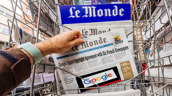 Google từng đạt thỏa thuận bản quyền với một số tờ báo Pháp
