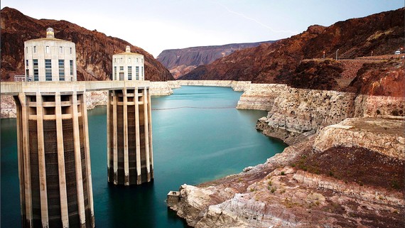 Mực nước hồ Mead xuống thấp ảnh hưởng hoạt động của đập thủy điện Hoover