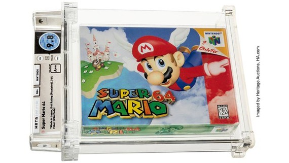 Băng video game Super Mario 64. Nguồn: Heritage Auctions