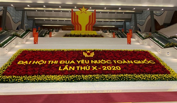Đại hội Thi đua yêu nước toàn quốc lần thứ X khai mạc vào ngày 10-12 tại Trung tâm Hội nghị Quốc gia, Hà Nội. Ảnh: VGP