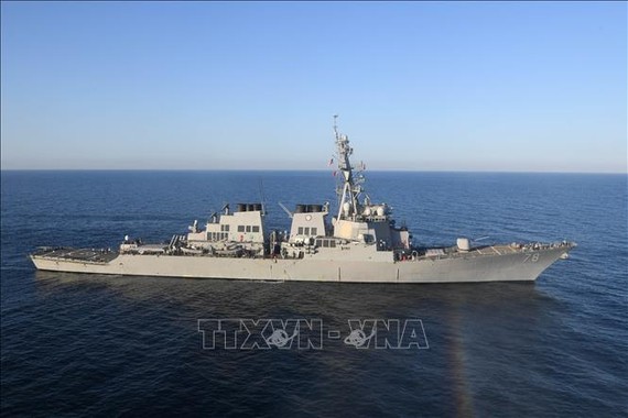 Tàu USS Porter của Hải quân Mỹ. Ảnh: AFP/TTXVN