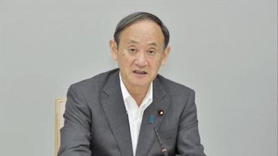 Thủ tướng Nhật Bản Suga Yoshihide phát biểu tại thủ đô Tokyo ngày 25-8-2021. Ảnh: Kyodo