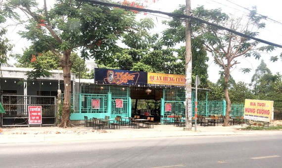 Quán bia, nhà hàng ăn uống mở trong khuôn viên  Phân viện Thanh thiếu niên miền Nam