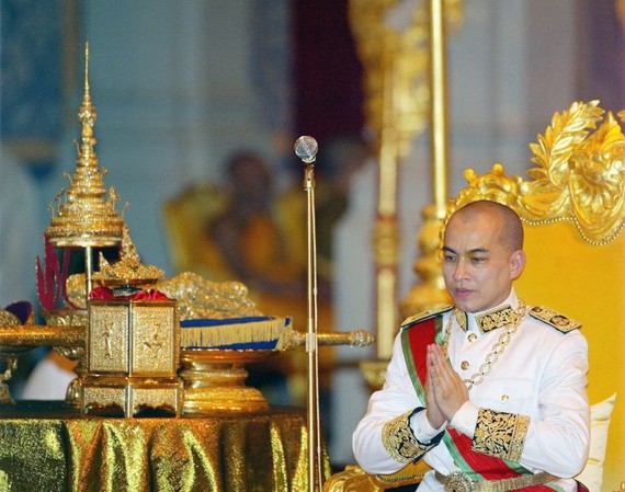 Quốc vương Norodom Sihamoni (Ảnh : PHNOM PENH POST