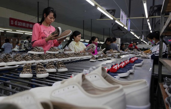 Hiệp định Thương mại Tự do EVFTA sẽ là cơ hội lớn cho cho ngành da giày của Việt Nam xuất khẩu sang thị trường EU. (Nguồn: TTXVN)