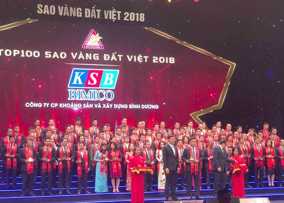 Công ty KSB nhận giải thưởng Sao Vàng đất Việt năm 2018.
