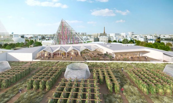 Thiết kế của trang trại sân thượng lớn nhất thế giới sắp hoạt động tại Paris 