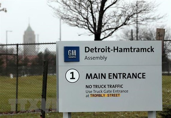 Một nhà máy của hãng General Motors tại Detroit, Michigan, Mỹ ngày 26/11/2018. (Nguồn: AFP/TTXVN)