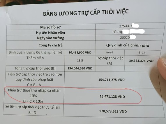 Nhiều công nhân Công ty PouYuen Việt Nam bị "choáng" vì nộp thuế TNCN quá cao. (Ảnh:Cuocsongantoan.vn)