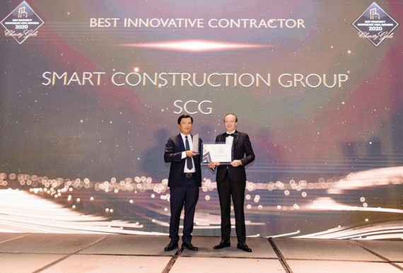 CTCP Xây dựng SCG (Smart Construction Group) nhận giải thưởng Best Innovative Contractor Southeast Asia 2020 - Nhà thầu xây dựng đột phá nhất Đông Nam Á 2020.