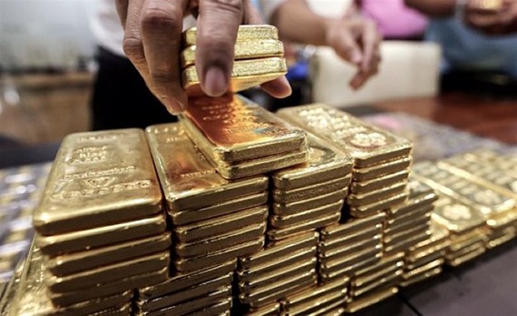 Giá vàng giao tháng Sáu tăng 1,6% lên 1.867,6 USD/ounce. (Nguồn: mining.com)
