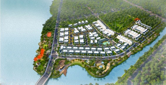 Senturia Vườn Lài với địa thế 2 mặt giáp sông hiếm có, được quy hoạch thiết kế như một khu resort 5 sao.