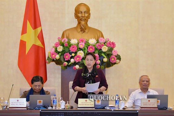 Chủ tịch Quốc hội Nguyễn Thị Kim Ngân phát biểu bế mạc Phiên họp lần thứ 33 của Uỷ ban Thường vụ Quốc hội  ​