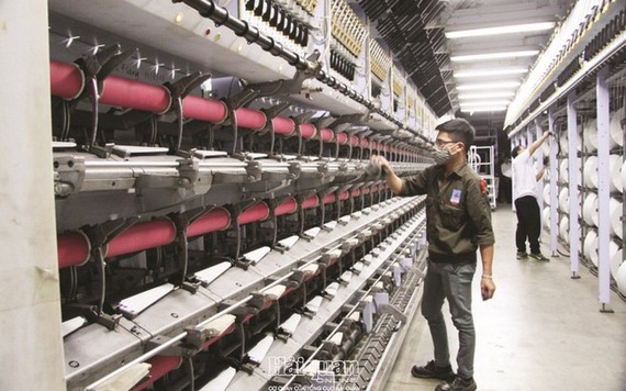 Nhà máy xơ sợi polyeste Đình Vũ tiếp tục vận hành mở rộng được từ 3 dây chuyền DTY lên 10 dây chuyền