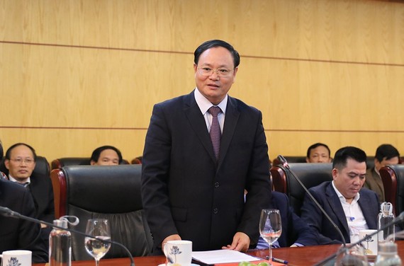 Tân Thứ trưởng Lê Minh Ngân phát biểu nhận nhiệm vụ tại Hội nghị